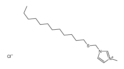 1-(dodecylsulfanylmethyl)-3-methylimidazol-3-ium,chloride Structure