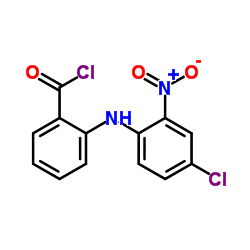 2-[(4-Chloro-2-nitrophenyl)amino]benzoyl chloride Structure