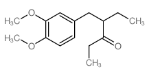 3-Hexanone,4-[(3,4-dimethoxyphenyl)methyl]- Structure