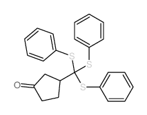 Cyclopentanone,3-[tris(phenylthio)methyl]- picture