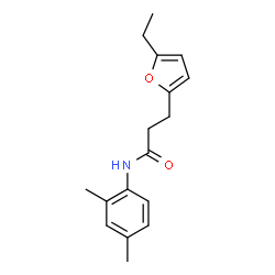 N-(2,4-dimethylphenyl)-3-(5-ethylfuran-2-yl)propanamide结构式