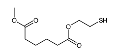 Hexanedioic acid 1-(2-mercaptoethyl)6-methyl ester结构式