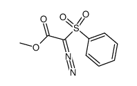 1-(benzenesulfonyl)-1-diazoacetic acid methyl ester Structure