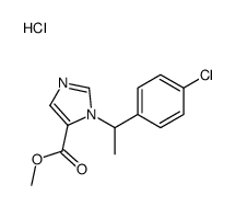 methyl 3-[1-(4-chlorophenyl)ethyl]imidazole-4-carboxylate,hydrochloride Structure