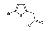 2-(5-溴噻吩-2-基)乙酸结构式