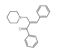 Chalcone, a-(piperidinomethyl)- (7CI,8CI) structure