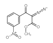 imino-[1-methoxycarbonyl-2-(3-nitrophenyl)-2-oxo-ethylidene]azanium structure