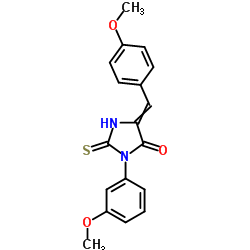 (5Z)-5-(4-METHOXYBENZYLIDENE)-3-(3-METHOXYPHENYL)-2-THIOXOIMIDAZOLIDIN-4-ONE图片