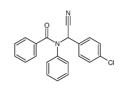 (N-benzoyl-anilino)-(4-chloro-phenyl)-acetonitrile Structure