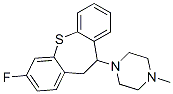 3-Fluoro-10,11-dihydro-10-(4-methylpiperazino)dibenzo[b,f]thiepin结构式