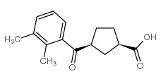 cis-3-(2,3-dimethylbenzoyl)cyclopentane-1-carboxylic acid Structure