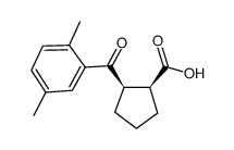 CIS-2-(2,5-DIMETHYLBENZOYL)CYCLOPENTANE-1-CARBOXYLIC ACID结构式