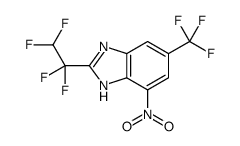 4-nitro-2-(1,1,2,2-tetrafluoroethyl)-6-(trifluoromethyl)-1H-benzimidazole Structure