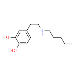 1,2-Benzenediol, 4-[2-(pentylamino)ethyl]- (9CI) structure