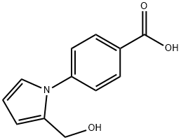 4-[2-(hydroxymethyl)-1h-pyrrol-1-yl]-benzoic acid Structure