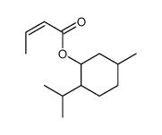 (5-methyl-2-propan-2-ylcyclohexyl) but-2-enoate结构式