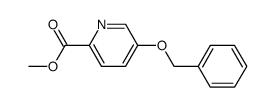 5-benzyloxy-2-pyridinecarboxylic acid methyl ester Structure