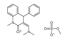(2-chloro-1-methyl-4-phenyl-4H-quinolin-3-yl)methylidene-dimethylazanium,methyl sulfate结构式