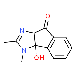 Indeno[1,2-d]imidazol-8(3H)-one, 3a,8a-dihydro-3a-hydroxy-2,3-dimethyl- (9CI) Structure