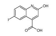 2-hydroxy-6-iodo-quinoline-4-carboxylic acid Structure