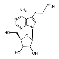 5-(2-Cyanoethenyl)tubercidin结构式