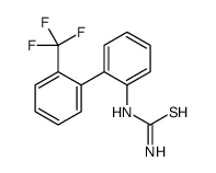 [2-[2-(trifluoromethyl)phenyl]phenyl]thiourea Structure