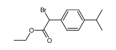 Brom-(4-isopropyl-phenyl)-essigsaeure-ethylester结构式