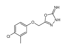 5-[(4-Chloro-3-methylphenoxy)methyl]-1,3,4-oxadiazol-2-amine Structure