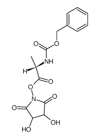 3,4-dihydroxy-2,5-dioxopyrrolidin-1-yl ((benzyloxy)carbonyl)-L-alaninate Structure