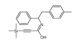 N-[2-(4-methylphenyl)-1-phenylethyl]-3-trimethylsilylprop-2-ynamide结构式