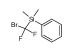 (bromodifluoromethyl)dimethylphenylsilane Structure