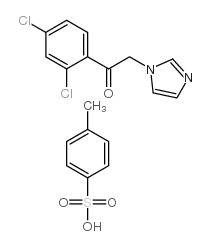 1-(2,4-dichlorophenyl)-2-imidazol-1-ylethanone,4-methylbenzenesulfonic acid Structure