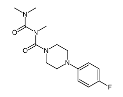 1-(p-Fluorophenyl)-4-(2,4,4-trimethylallophanoyl)piperazine结构式