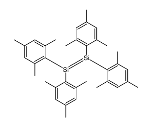 bis(2,4,6-trimethylphenyl)silylidene-bis(2,4,6-trimethylphenyl)silane Structure