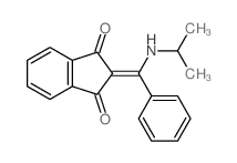 2-[phenyl-(propan-2-ylamino)methylidene]indene-1,3-dione Structure