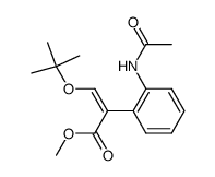 methyl (Z)-2-(2-acetamidophenyl)-3-(tert-butoxy)acrylate结构式