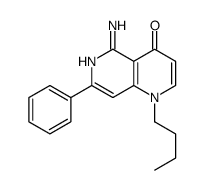 5-amino-1-butyl-7-phenyl-1,6-naphthyridin-4-one结构式