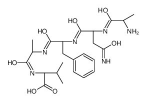 (2S)-2-[[(2S)-2-[[(2S)-2-[[(2S)-4-amino-2-[[(2S)-2-aminopropanoyl]amino]-4-oxobutanoyl]amino]-3-phenylpropanoyl]amino]propanoyl]amino]-3-methylbutanoic acid Structure