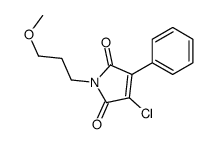 3-chloro-1-(3-methoxypropyl)-4-phenylpyrrole-2,5-dione结构式