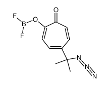 [4-(1-azido-1-methylethyl)-7-oxo-1,3,5-cycloheptatrienyloxy]difluoroborane Structure