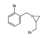 2-(bromomethyl)-1-[(2-bromophenyl)methyl]aziridine Structure