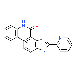 2-(Pyridin-2-yl)-N-(2-fluorophenyl)-1H-benzimidazole-4-carboxamide结构式