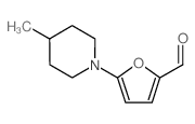 5-(4-甲基-哌啶-1-基)-呋喃-2-甲醛结构式