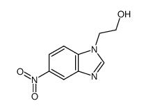2-(5-nitro-benzoimidazol-1-yl)-ethanol结构式