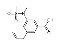 3-[methyl(methylsulfonyl)amino]-5-prop-2-enylbenzoic acid结构式