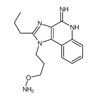 O-[3-(4-amino-2-propylimidazo[4,5-c]quinolin-1-yl)propyl]hydroxylamine结构式