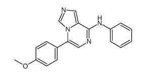 5-(4-methoxyphenyl)-N-phenylimidazo[1,5-a]pyrazin-8-amine结构式