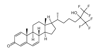 26,26,26,27,27,27-hexafluoro-25-hydroxycholest-1,4,6-trien-3-one Structure