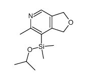 6-methyl-7-(dimethylisopropoxysilyl)-1,3-dihydrofuro[3,4-c]pyridine结构式