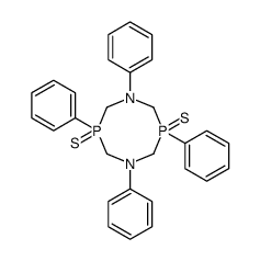 1,3,5,7-Tetraphenyl-3,7-dithio-1,5-diaza-3,7-diphosphacyclooctane结构式
